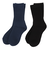 クー（Coo.）やわらかバルキー靴下 895Q3OK0247 NVYBLK