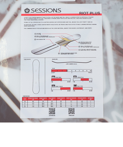 セッションズ（SESSIONS）スノーボード 板 RIOT PLUS 23100249 BLK