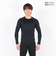 デュアリグ（DUARIG）ヒートクロス クルーネック長袖シャツ 3F0002-AHET-786ES BLK