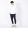 マジェスティック（MAJESTIC）クルースウェットシャツ OT0523FW0002-WHT