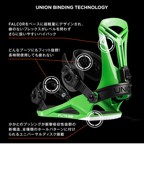 UNION FLITE PRO BLACK S 24-25最新モデル 新品未使用 ユニオン（UNION）（メンズ）24-25モデル スノーボードビンディング 25