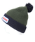 エクストララージ（XLARGE）POMPOM バイカラー ニットキャップ 101234051010-GREEN