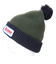 エクストララージ（XLARGE）POMPOM バイカラー ニットキャップ 101234051010-GREEN