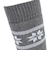 エアボーン（ARBN）ヒートクロス クルーソックス 雪 GRY/CGY 2足組 AB43AC1606 GRY25 防寒