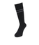 エアボーン（ARBN）ヒートクロス クルーソックス ライン GRY/BLK 2足組 AB43AC1609 GRY25 防寒