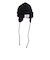 ニット帽 EAR MAFF ニットキャップ ビーニー SL23FW-HAT003BLK フリーサイズ 紐付き 耳当て付き 黒