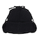 ニット帽 EAR MAFF ニットキャップ ビーニー SL23FW-HAT003BLK フリーサイズ 紐付き 耳当て付き 黒