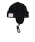 ニット帽 EAR MAFF ニットキャップ ビーニー SL23FW-HAT003BLK フリーサイズ 紐付き 耳当て付き 黒