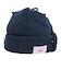 ニット帽 EAR MAFF ニットキャップ ビーニー SL23FW-HAT003NVY フリーサイズ 紐付き 耳当て付き 紺