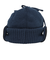 ニット帽 EAR MAFF ニットキャップ ビーニー SL23FW-HAT003NVY フリーサイズ 紐付き 耳当て付き 紺