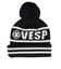 ベスプ（VESP）ジュニア 帽子 ニット帽 ロゴ VPJB1009BK