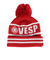 ベスプ（VESP）ジュニア 帽子 ニット帽 ロゴ VPJB1009RD