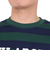 エクストララージ（XLARGE）COLLEGE LOGO STRIPED 長袖ボーダーTシャツ 101234011006-GREEN