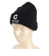 ジュニア ニット帽 刺しゅうカフワッチ CP3F0017-WA899-GRST BLK 子供 フリーサイズ 黒