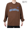 ベンデイビス（BEN DAVIS）カレッジ ブラッシュド 長袖Tシャツ 24380023-32BRW