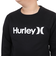 ハーレー（HURLEY）ジュニア B OAO 長袖 スウェット クルー 23 BFL2200001-BLK