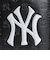 MLB 長財布 ニューヨークヤンキース ロゴ型押し YK-1406P-02-BLACK