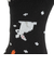 FUN WARMHOME うさぎ柄 内側パイル 裏起毛 2262-93LBLK