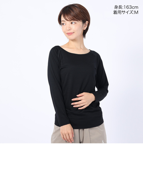 スイスブランド メリノウール100% 長袖アンダー 長袖Tシャツ