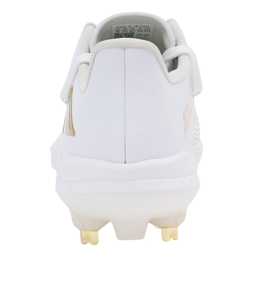 ☆アディゼロ　アフターバーナー９　ホワイト×ゴールドメタリック　新品・箱付き アディダス（adidas）野球スパイク アディゼロ アフターバーナー