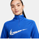 ナイキ（NIKE）ジャケット ハーフジップ ミッドレイヤー 速乾 ブルー 青 ランニングウェア スウッシュ ドライフィット HBR FN2637-405