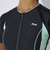 フィラ（FILA）フィットネス水着 レディース 水泳 配色袖付フルジップセパレート 大寸 3132036-GMT