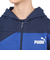 プーマ（PUMA）ジュニア PUMA POWER カラーブロック フルジップフーデッドジャケット 681395 14 NVY