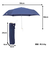 チャンピオン（CHAMPION）雨傘 折りたたみ傘 くすみ無地 55cm 耐風 CHL71MN55 NV ネイビー シンプル ミニ折傘 手開き式