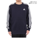 アディダス（adidas）キッズ エッセンシャルズ プラス ルーズフィット スリーストライプス フレンチテリー スウェットシャツ KWF33-JE1714