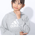アディダス（adidas）キッズ スウェットフーディ エッセンシャルズ プラス ビッグロゴ プルオーバーパーカー KWF36-JE1733
