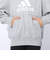 アディダス（adidas）キッズ スウェットフーディ エッセンシャルズ プラス ビッグロゴ プルオーバーパーカー KWF36-JE1733
