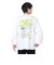 ベンデイビス（BEN DAVIS）スモーク スクリプト 長袖Tシャツ 24380031-WHT