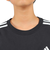 アディダス（adidas）Tシャツ ｔシャツ 長袖  カットソー エッセンシャルズ プラス スリーストライプス KWF31-JE1702 ロンT 黒