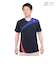 ルコックスポルティフ（lecoqsportif）テニスウェア 素材切替ゲームシャツ QTMXJA04 NV 速乾