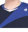 ルコックスポルティフ（lecoqsportif）テニスウェア 素材切替ゲームシャツ QTMXJA04 NV 速乾