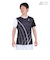 ルコックスポルティフ（lecoqsportif）テニスウェア サンスクリーングラフィックゲームシャツ QTMXJA90 BK 速乾