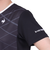 ルコックスポルティフ（lecoqsportif）テニスウェア サンスクリーングラフィックゲームシャツ QTMXJA90 BK 速乾