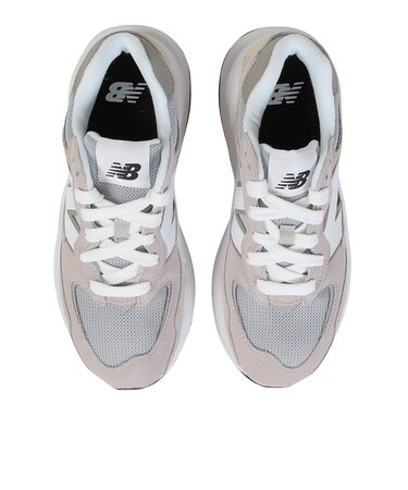 ニューバランス スニーカー ロゴ 切替 24.5cm グレー（ライフスタイル  