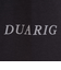 デュアリグ（DUARIG）ポリPUダンボールスウェットハーフジップ 4S0008-TRSW-860HD BLK