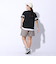 ドライプラス プリントメッシュ Tシャツ CT4S0057-TR864-GRCD BLK