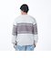 エクストララージ（XLARGE）STRIPED クルーネックニット トップス 101241015001-GREY