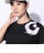 ドライプラス プリント メッシュ Tシャツ CT4S0054-TR864-GRCD BLK