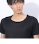 クー（Coo.）ドライプラス 丸首 半袖アンダーシャツ 891CO4GC0001 BLK 吸汗 速乾