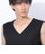 クー（Coo.）ドライプラス Vネック ノースリーブアンダーシャツ 891CO4GC0003 BLK 吸汗 速乾