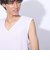 クー（Coo.）ドライプラス Vネック ノースリーブアンダーシャツ 891CO4GC0003 WHT 吸汗 速乾 白 S-3L