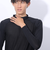 クー（Coo.）ドライプラス メッシュ ハイネック 長袖アンダーシャツ 891CO4GC0014 BLK 吸汗 速乾
