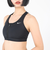 ナイキ（NIKE）ドライフィット スウッシュ フロント ジップ ミディアムサポート パッディド スポーツブラ FN2732-010
