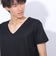 クー（Coo.）ドライプラス Vネック 半袖アンダーシャツ 891CO4GC0002 BLK 吸汗 速乾