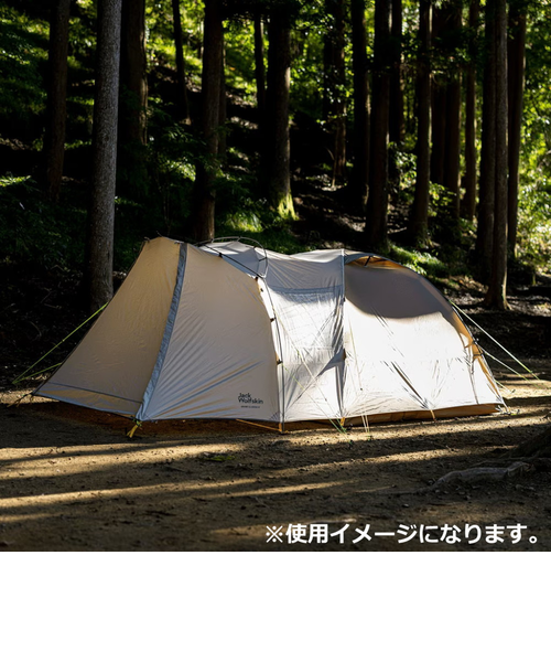 【新品】Jack Wolfskin 4人用テント　3008131-5154 ジャックウルフスキン（JackWolfskin）テント キャンプ 4人用 グランド
