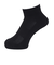 クー（Coo.）アンクルソックス 3足組 24S894Q3OK0009BLK